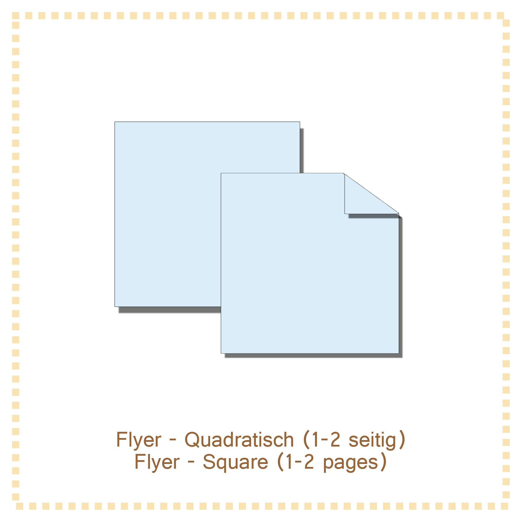 Flyer - Standardflyer - Quadratisch